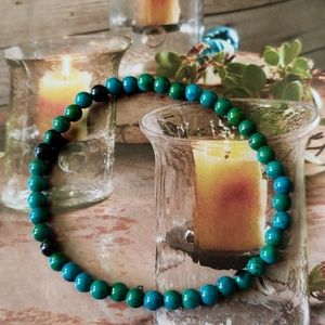 Chrysocolla bracelet 8mm